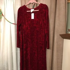 Coldwater Creek Jacquard L/S Dress